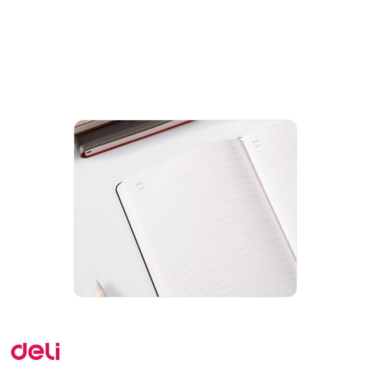 Caiet Deli A5 Clapeta diverse culori, dictando, birou 96 file, coperta imitatie piele [4]