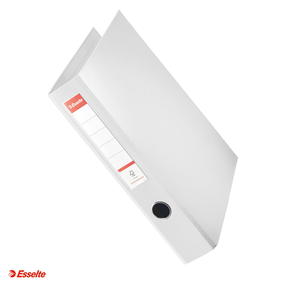 Caiete mecanice - Caiet mecanic Esselte VIVIDA Jumbo, PP/PP, A4, mecanism 4DR, inel 40 mm, capacitate 400 coli (80 g/mp), hartie 80 g/mp, alb