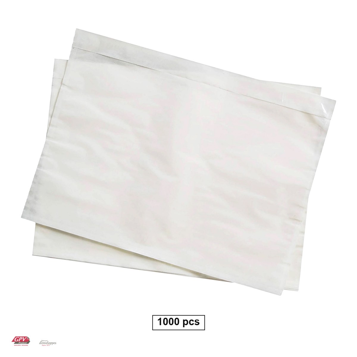 Plicuri - Set 1000 plicuri port document C5 GPV, buzunar 225x160 mm, plastic, cu banda siliconata, in cutie