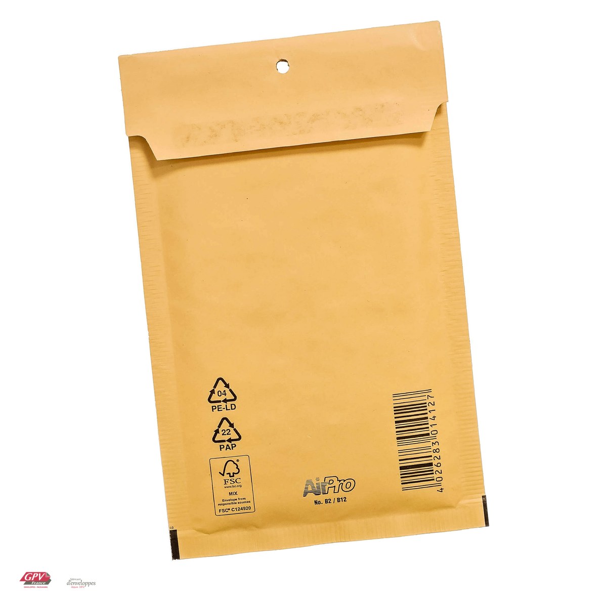 Plicuri - Plic cu bule de aer GPV B12, exterior 140x225 mm, interior 120x215 mm, hartie kraft maro 80 g/mp