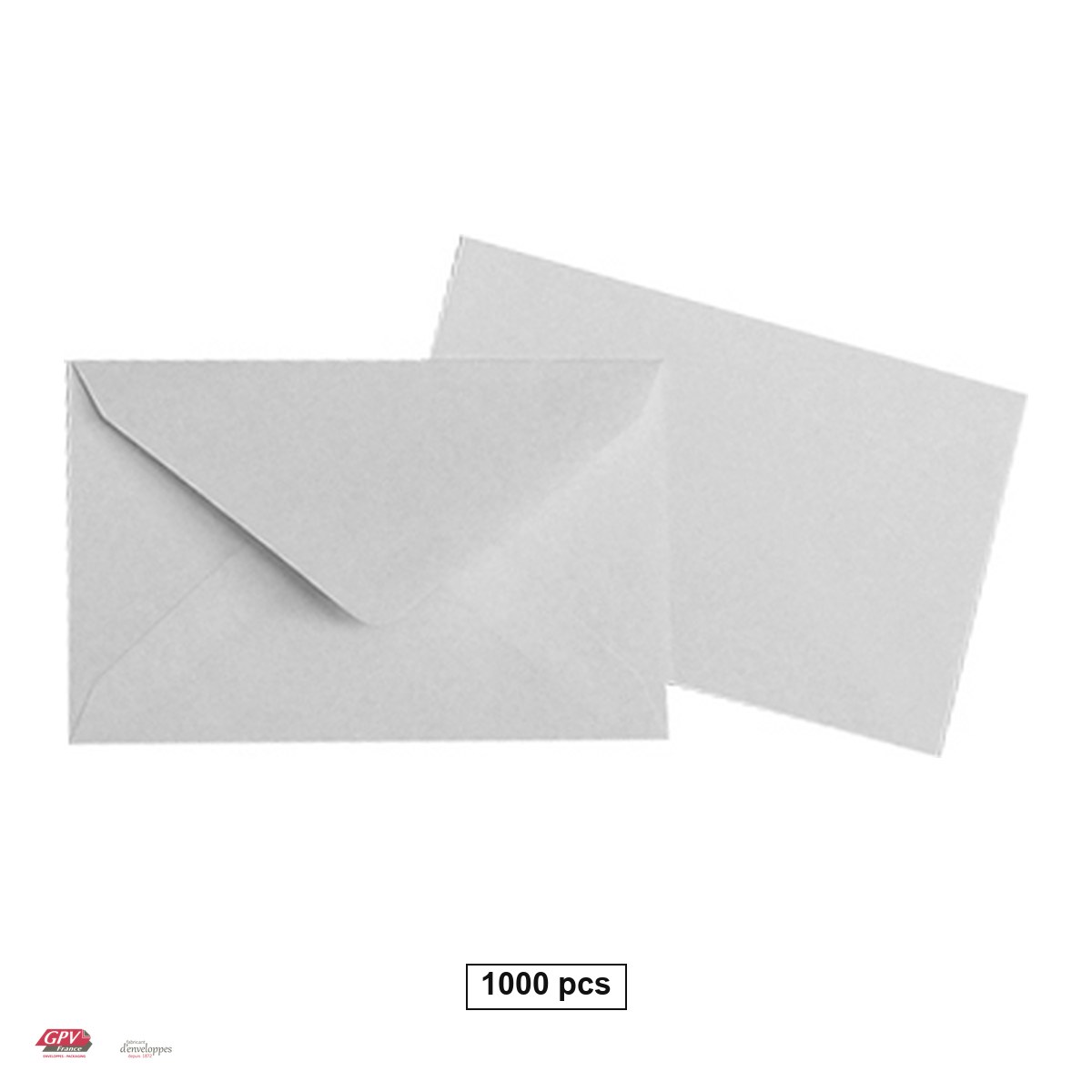 Plicuri - Set 1000 plicuri C7 GPV, 90x140 mm, hartie alba 70 g/mp, gumate, clapa in V, in cutie