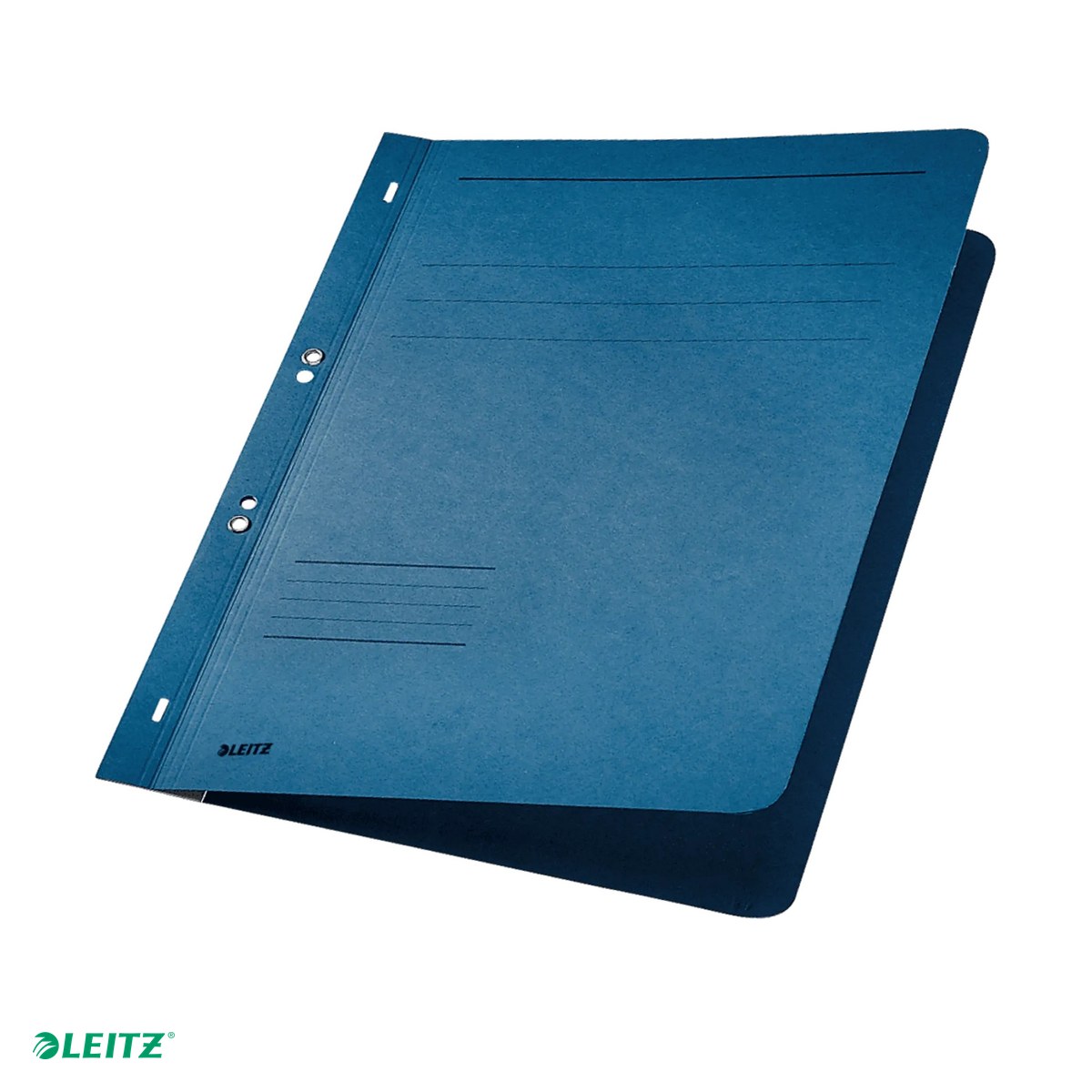 Dosare carton - Dosar cu sina Leitz 1/1, carton, A4, cu capse, capacitate 170 coli, pentru arhivare, albastru