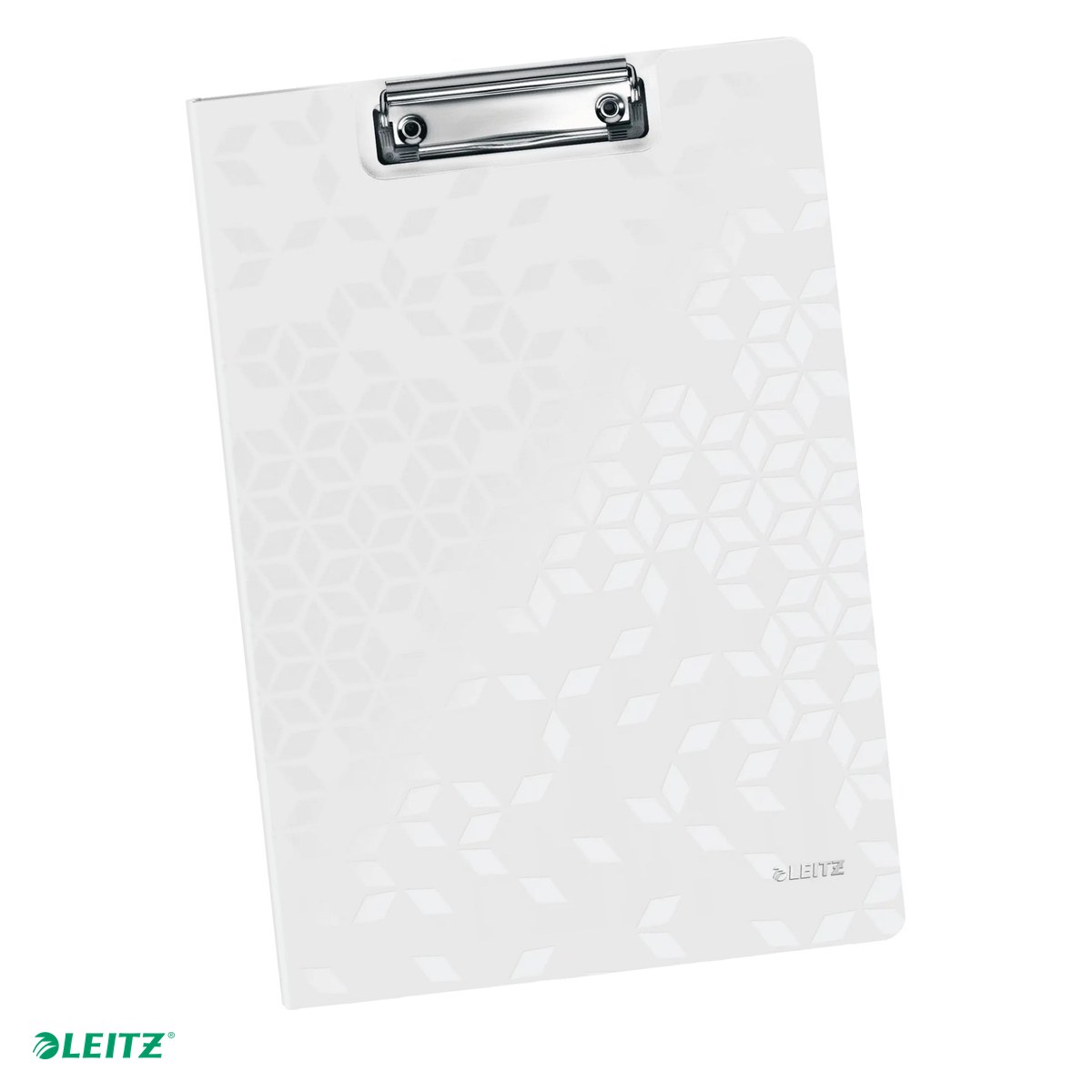 Clipboarduri si suporturi de scriere - Clipboard Leitz WOW, dublu, polyfoam, A4, capacitate 100 coli, alb
