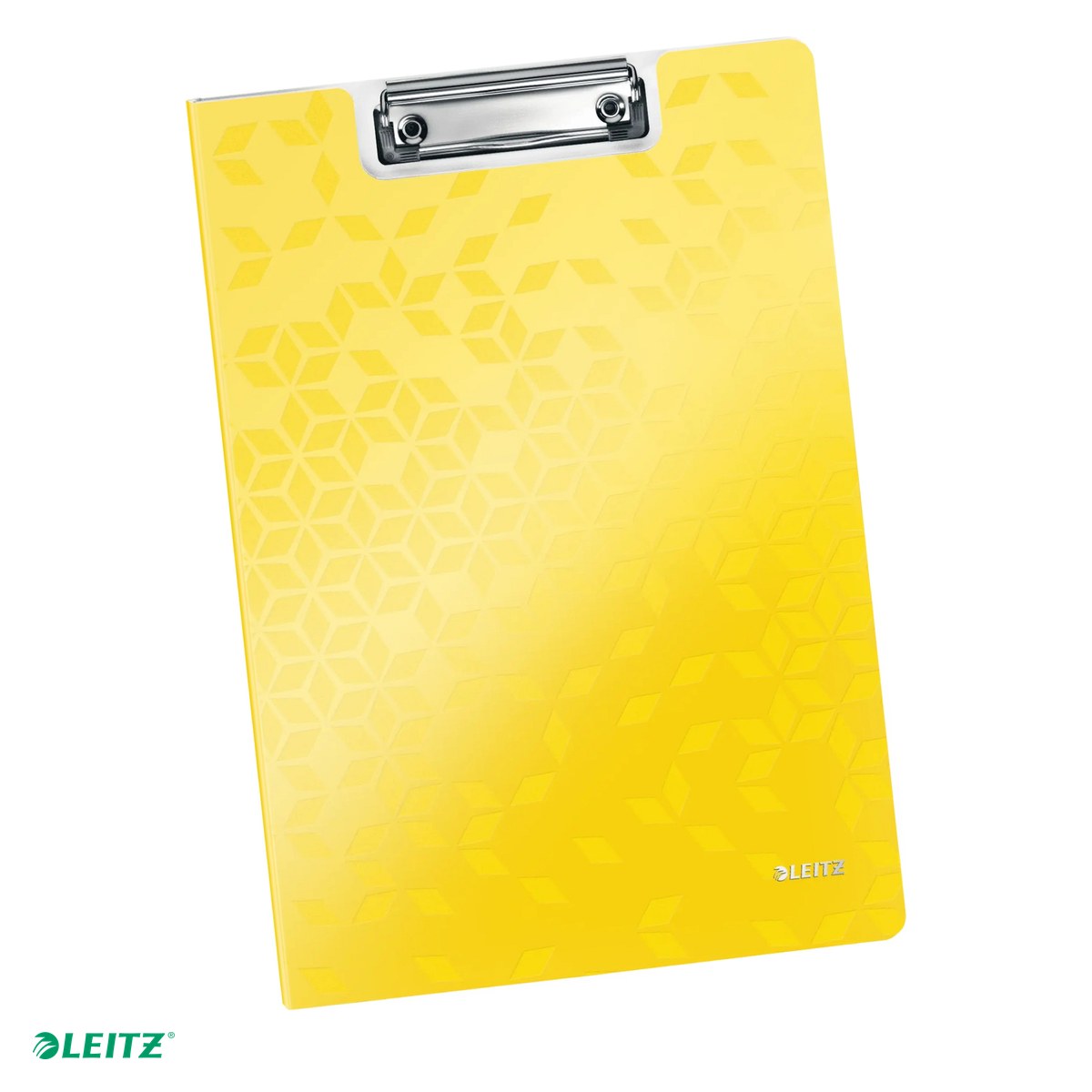 Clipboarduri si suporturi de scriere - Clipboard Leitz WOW, dublu, polyfoam, A4, capacitate 100 coli, galben