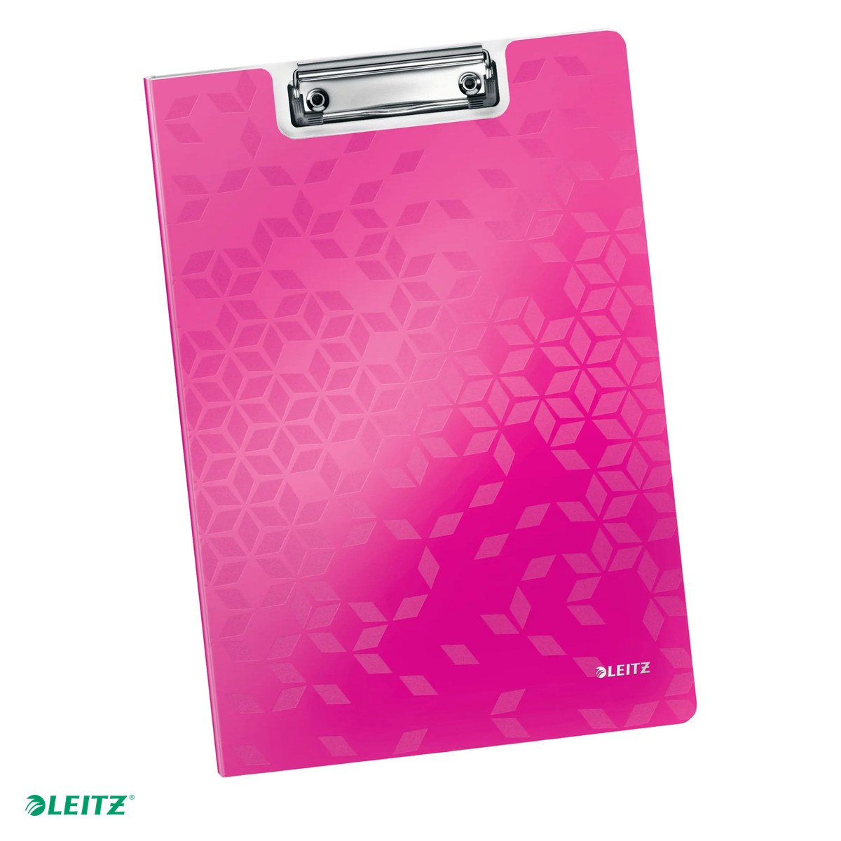 Clipboarduri si suporturi de scriere - Clipboard Leitz WOW, dublu, polyfoam, A4, capacitate 100 coli, roz