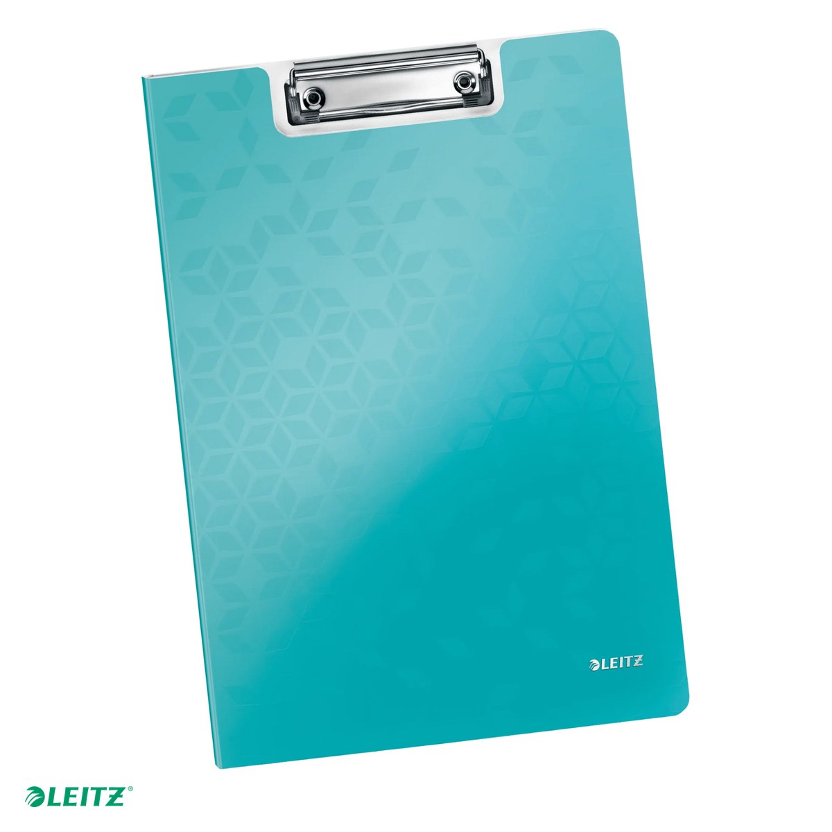 Clipboarduri si suporturi de scriere - Clipboard Leitz WOW, dublu, polyfoam, A4, capacitate 100 coli, turcoaz