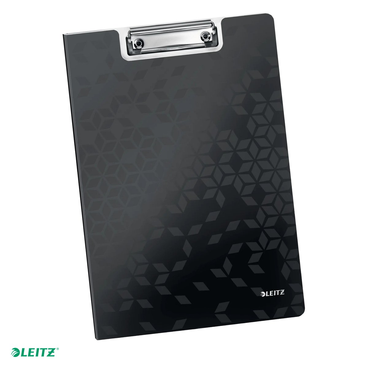Clipboarduri si suporturi de scriere - Clipboard Leitz WOW, dublu, polyfoam, A4, capacitate 100 coli, negru