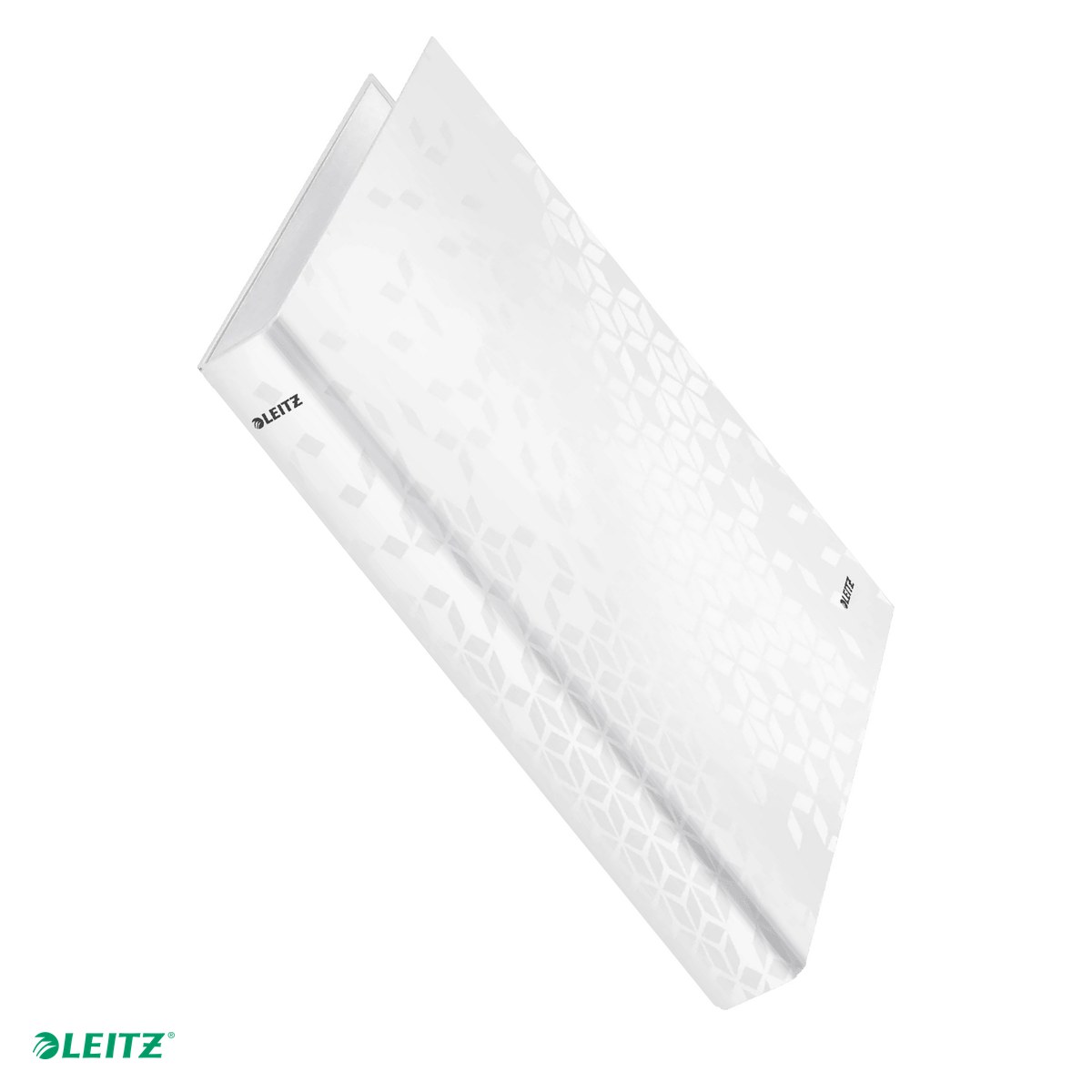 Caiete mecanice - Caiet mecanic Leitz WOW, carton laminat, A4, mecanism 2DR, inel 25 mm, capacitate 250 coli (80 g/mp), alb