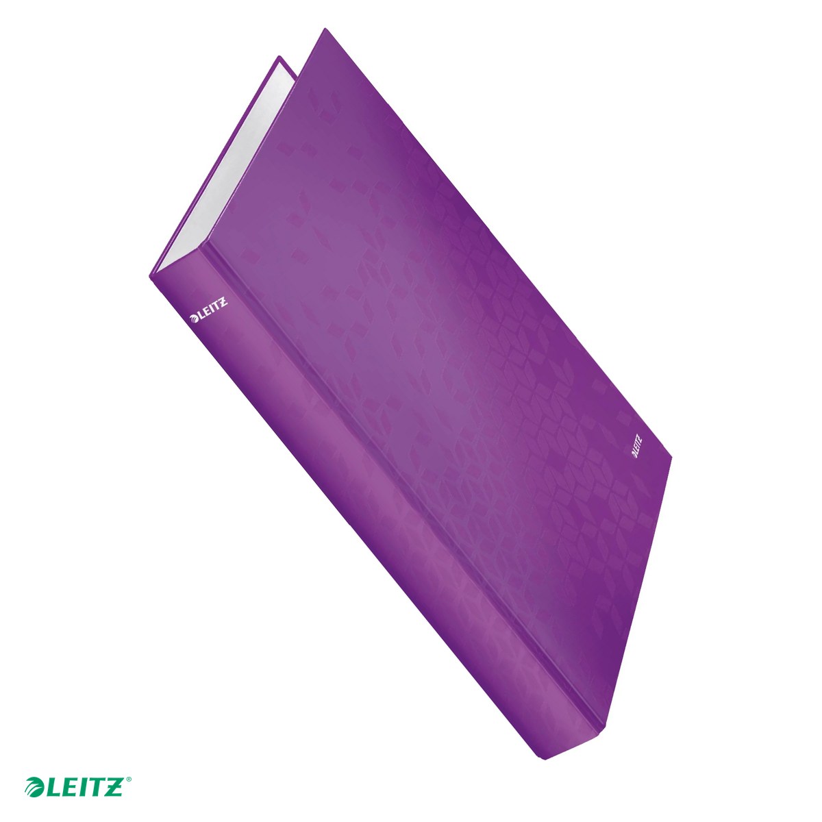 Caiete mecanice A4 - Caiet mecanic Leitz WOW, carton laminat, A4, mecanism 2DR, inel 25 mm, capacitate 250 coli (80 g/mp), mov