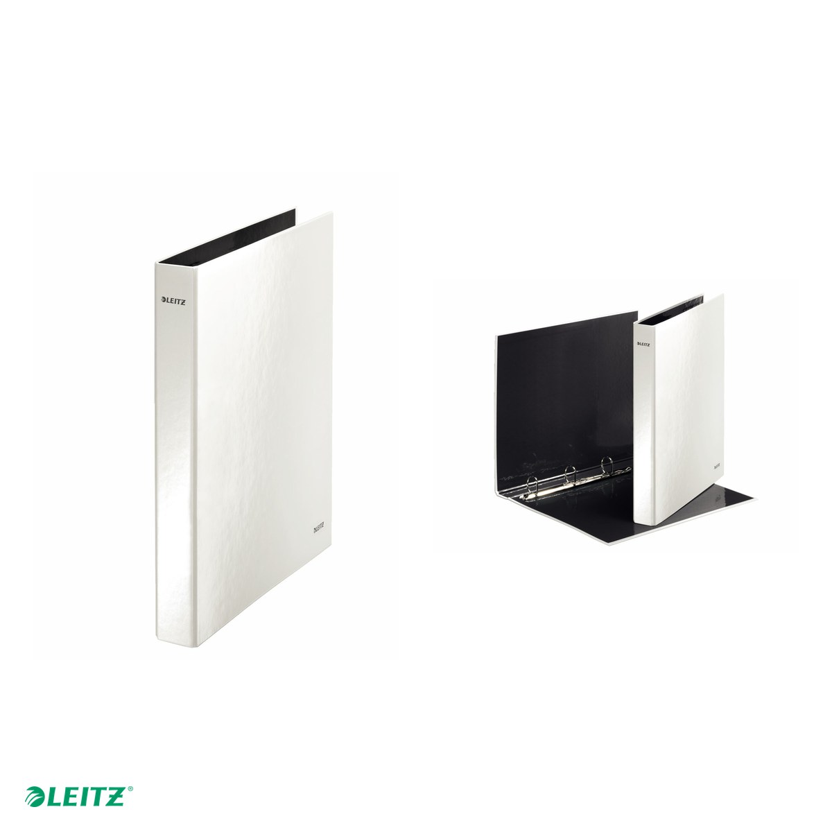 Caiet mecanic Leitz WOW, carton laminat, A4, mecanism 4DR, inel 25 mm, capacitate 230 coli (80 g/mp), alb [3]