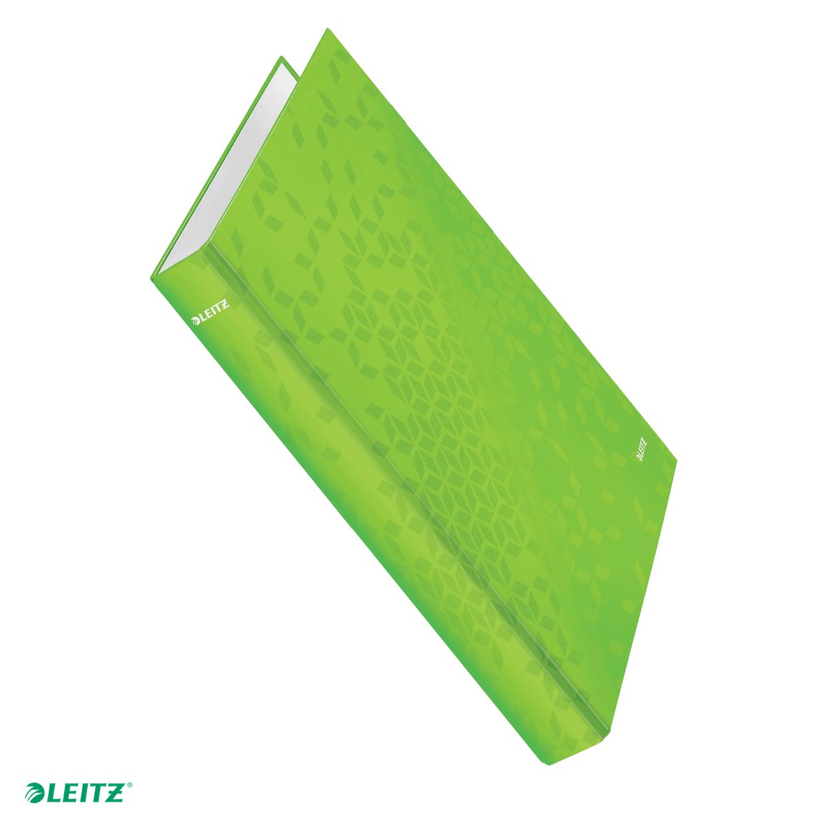 Caiete mecanice - Caiet mecanic Leitz WOW, carton laminat, A4, mecanism 4DR, inel 25 mm, capacitate 230 coli (80 g/mp), verde