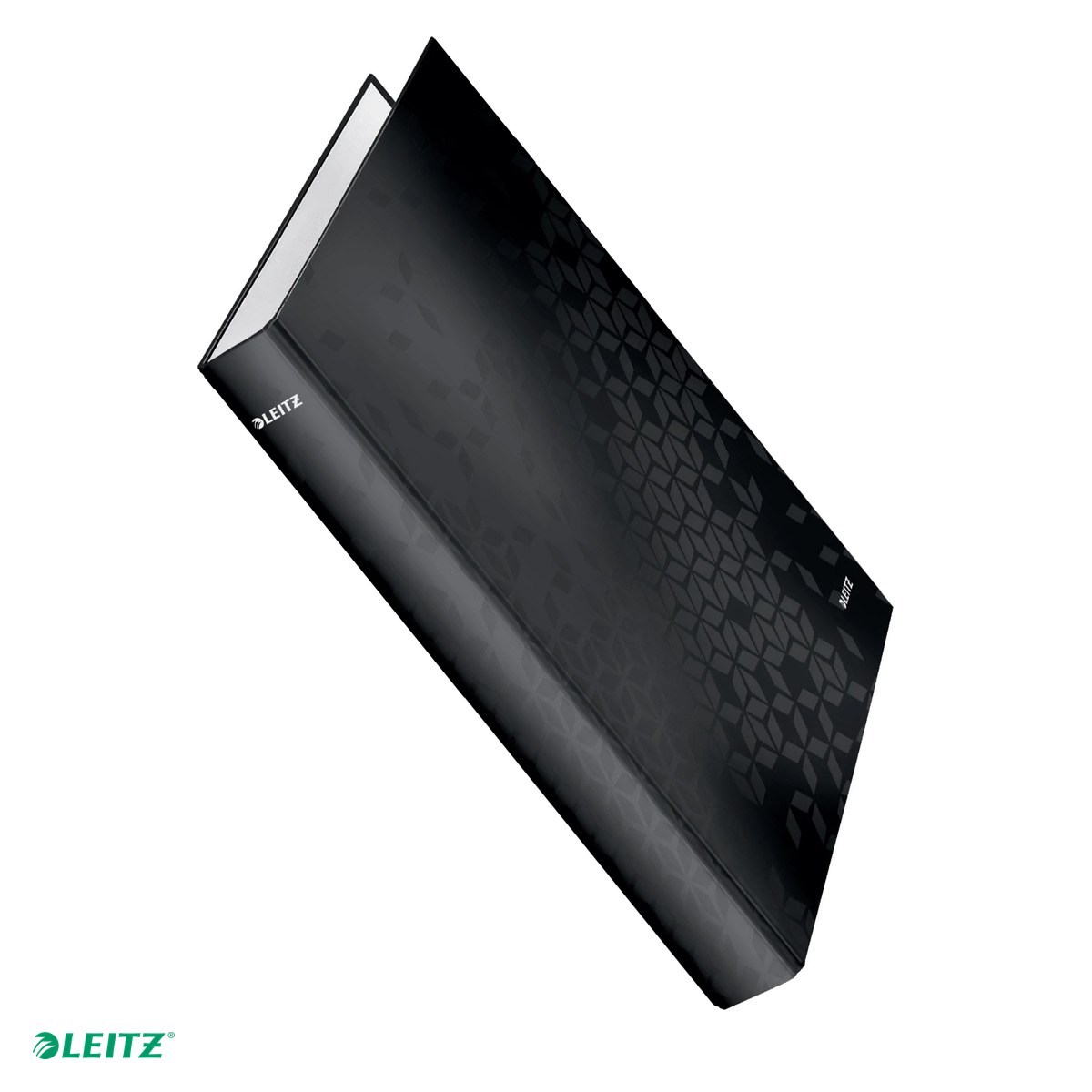 Caiete mecanice - Caiet mecanic Leitz WOW, carton laminat, A4, mecanism 4DR, inel 25 mm, capacitate 230 coli (80 g/mp), negru