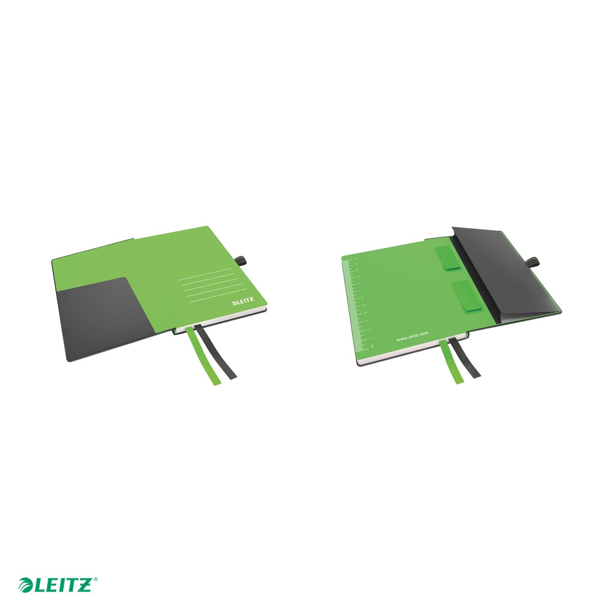 Caiet de birou Leitz Complete, A6, matematica, pentru documente perforate, 80 file, 8 file perforate, hartie 100 g/mp, negru [4]