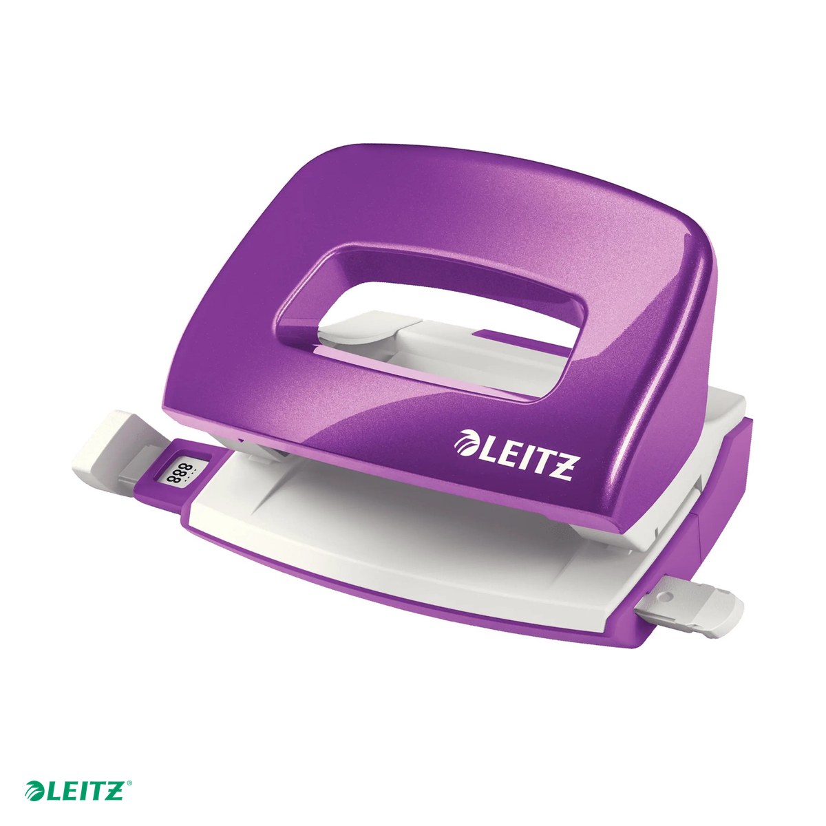 Birotica papetarie - Perforator metalic Leitz WOW 5060 MINI NeXXt Series, perforare 10 coli, mov