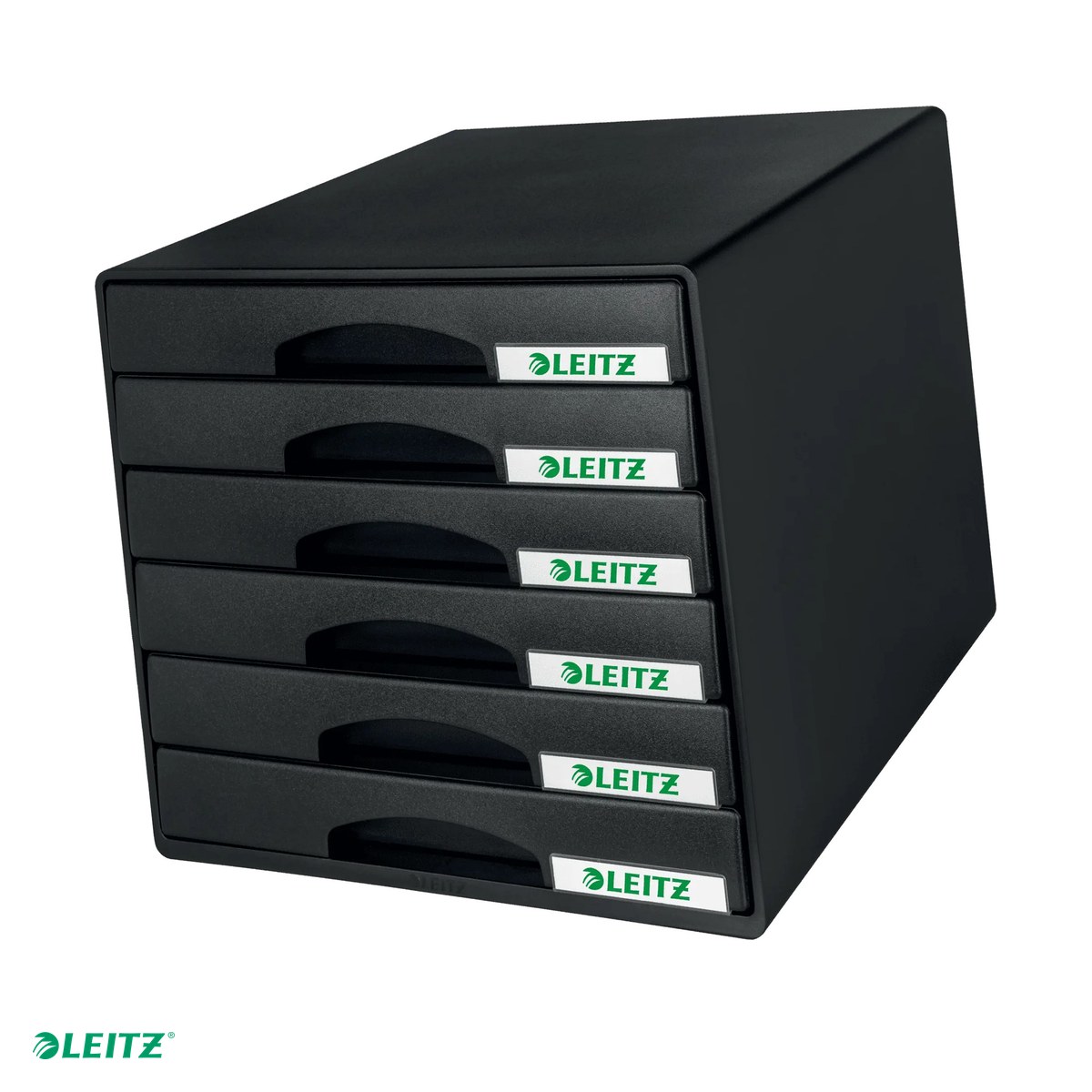 Birotica papetarie - Cabinet cu sertare Leitz PLUS, 6 sertare, negru