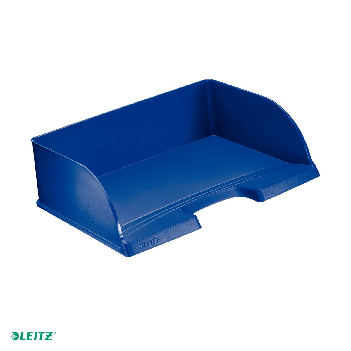 Organizatoare si suporturi de birou - Tavita documente Leitz Plus Jumbo, PS, A4 MAXI, landscape, albastru