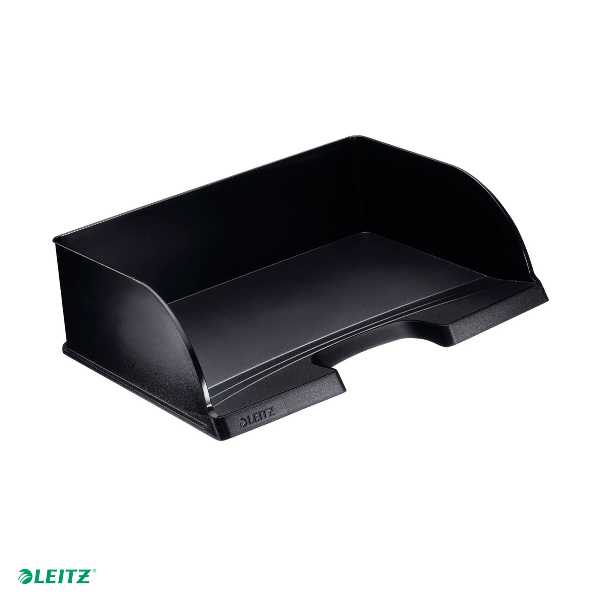 Organizatoare si suporturi de birou - Tavita documente Leitz Plus Jumbo, PS, A4 MAXI, landscape, negru