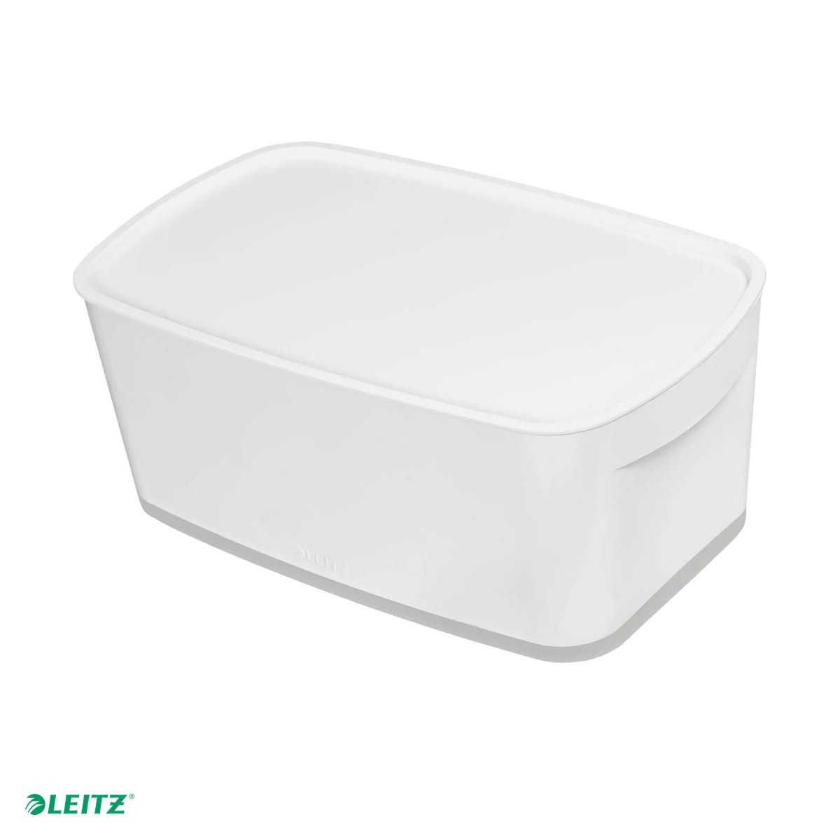 Cutii depozitare - Cutie depozitare Leitz MyBox, cu capac, 31x12x19 cm, culori duale, alb-gri, capacitate 5 l