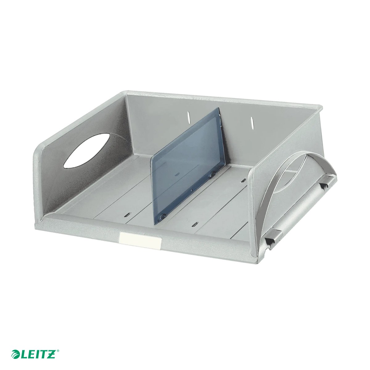 Organizatoare si suporturi de birou - Tavita documente Leitz Sorty Jumbo, A4/C4, 1 separator inclus, pentru arhivare, gri