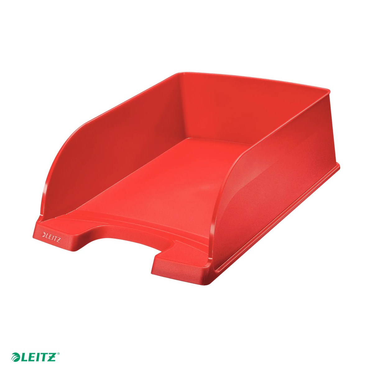 Organizatoare si suporturi de birou - Tavita documente Leitz Plus Jumbo, PS, A4, rosu