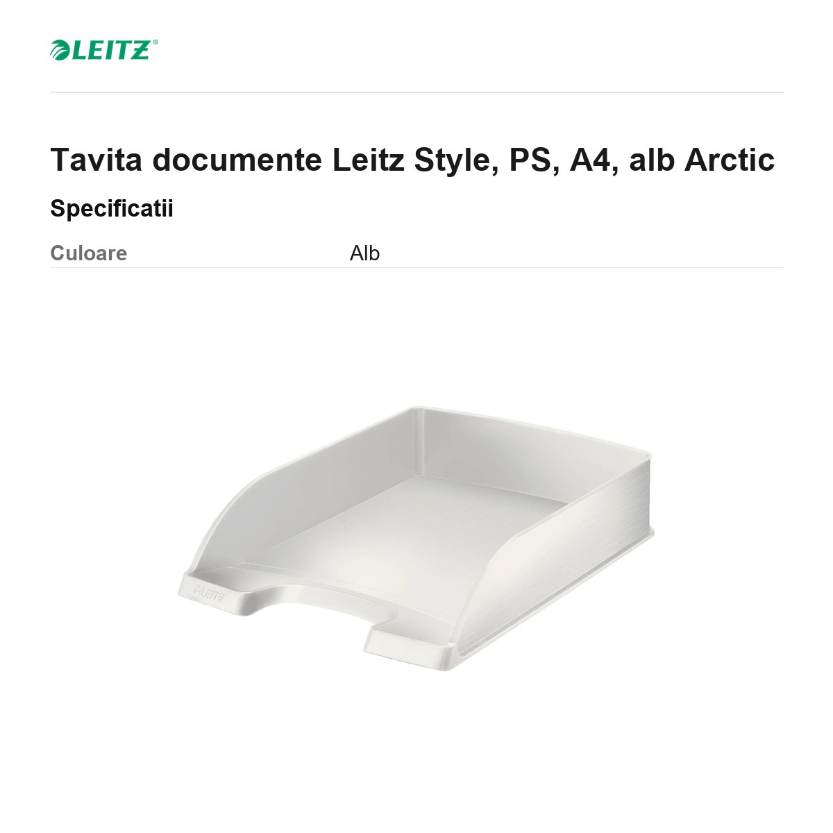 Tavita documente Leitz Style, PS, A4, alb Arctic [2]