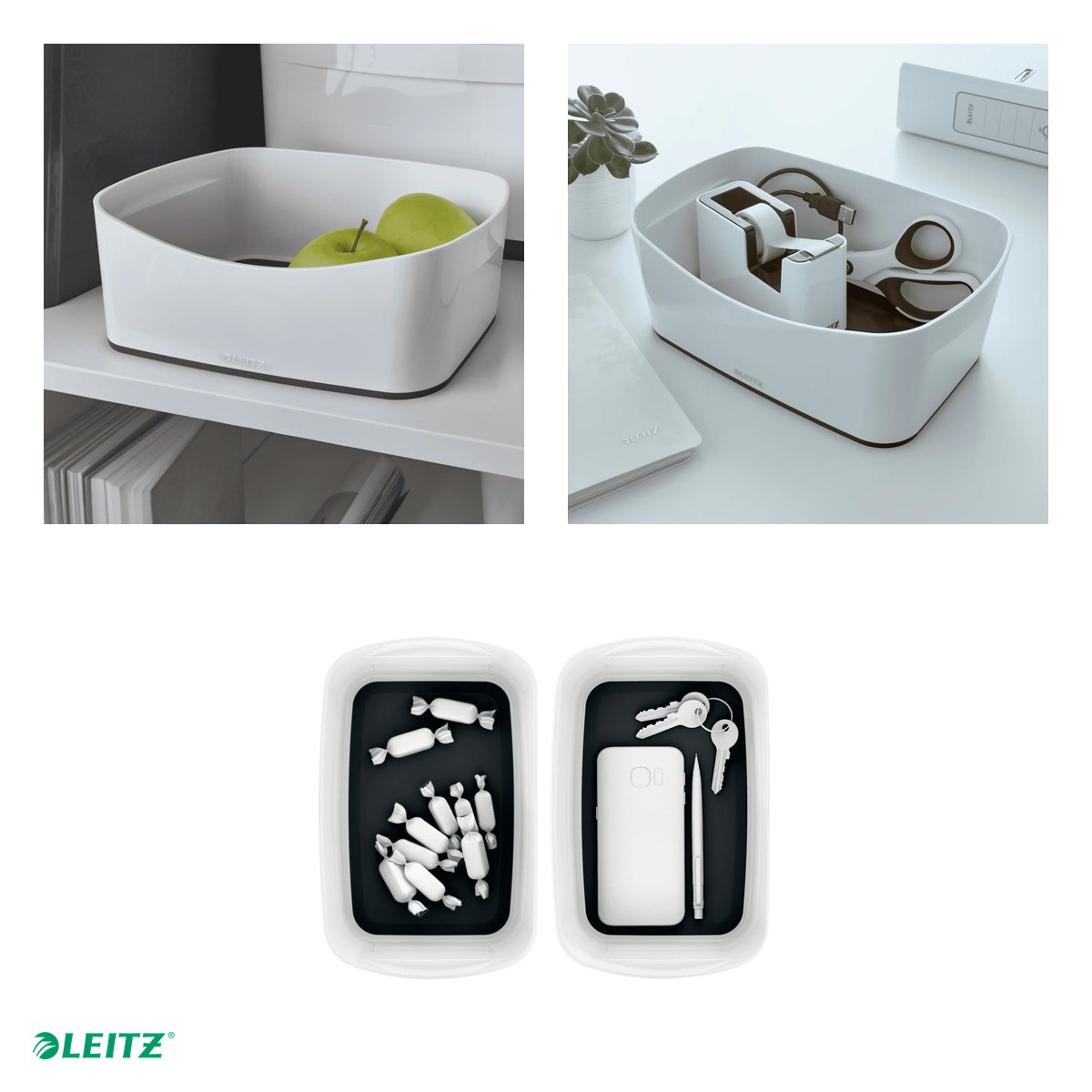 Cutie depozitare Leitz WOW MyBox, 24x9x16 cm, negru [3]