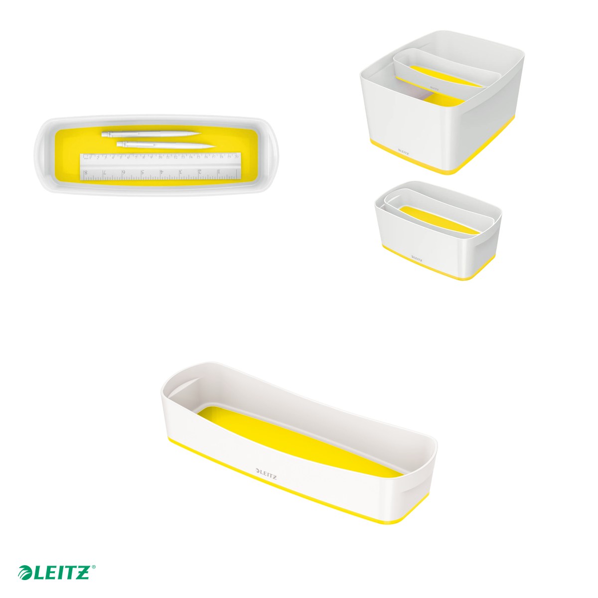 Cutie depozitare Leitz WOW MyBox, 30x5x10 cm, galben [3]
