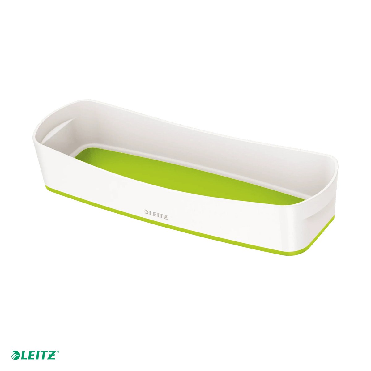 Birotica papetarie - Cutie depozitare Leitz WOW MyBox, 30x5x10 cm, verde