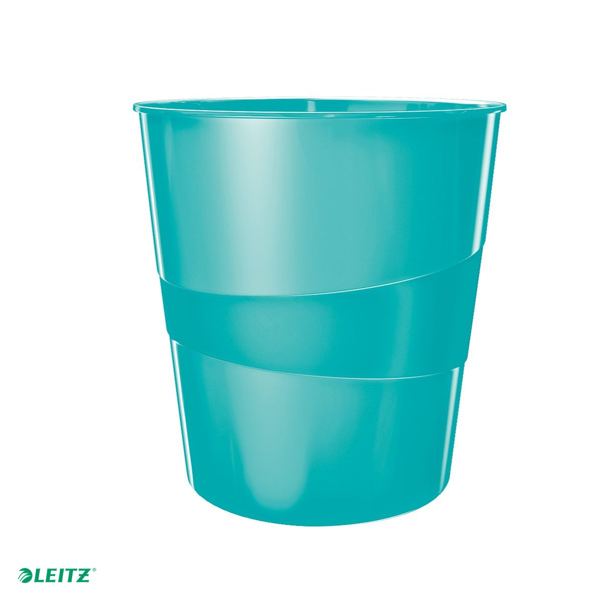 Cos hartii Leitz WOW, capacitate 15 litri, turcoaz [3]