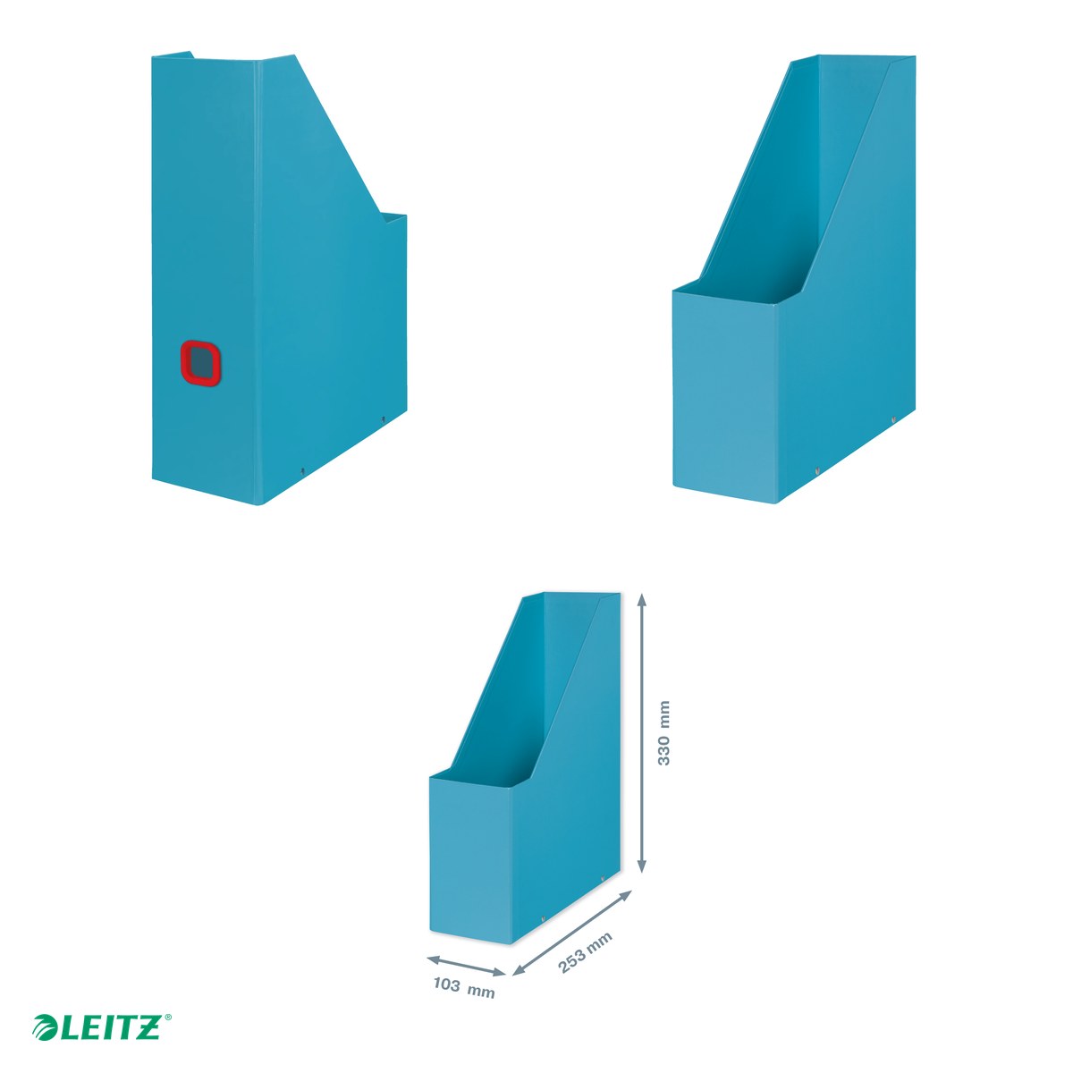 Suport vertical Leitz Cosy Click & Store, pentru documente, carton laminat, A4, pentru transport, albastru Celest [3]