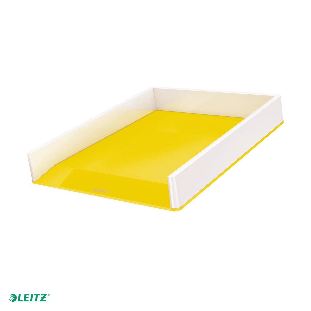 Organizatoare si suporturi de birou - Tavita documente Leitz WOW, PS, A4, culori duale, galben