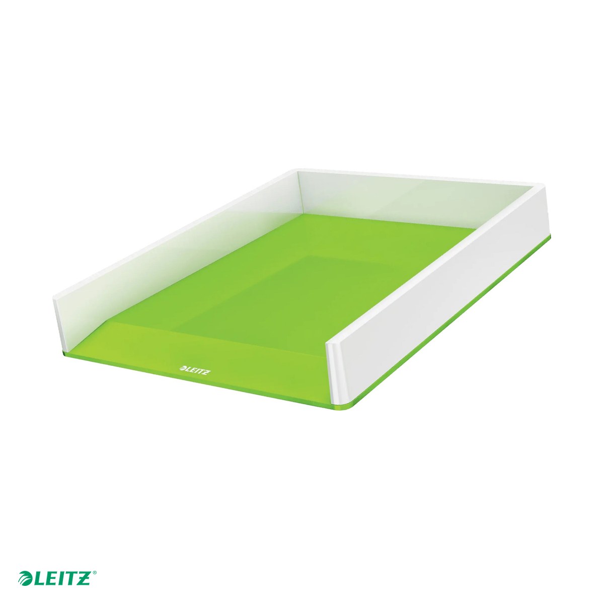 Organizatoare si suporturi de birou - Tavita documente Leitz WOW, PS, A4, culori duale, verde