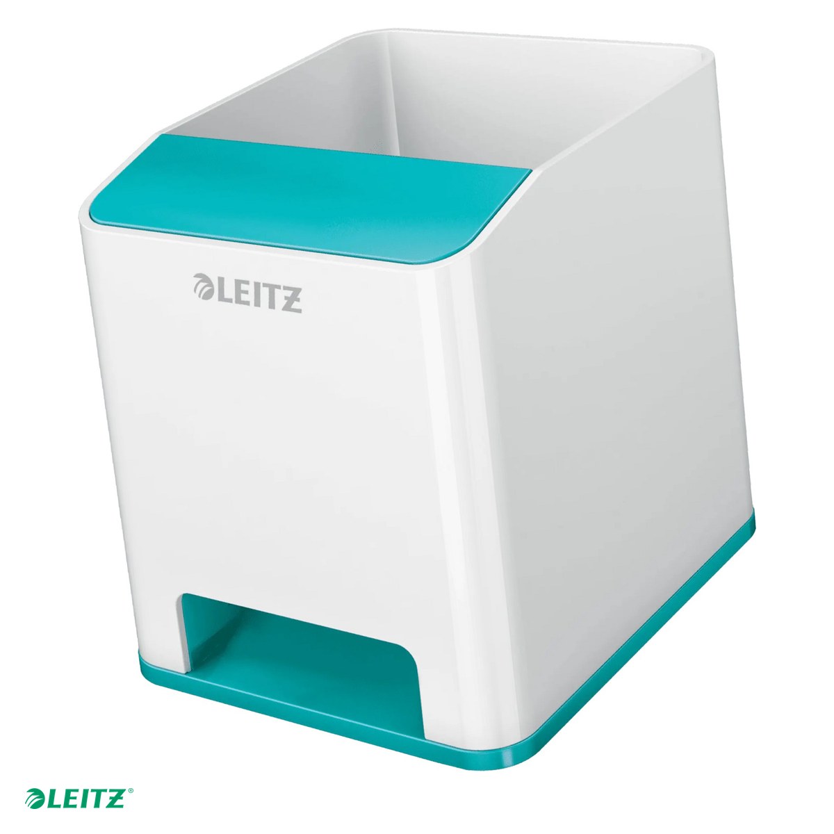 Birotica papetarie - Suport instrumente de scris Leitz WOW cu amplificare sunet, culori duale, turcoaz