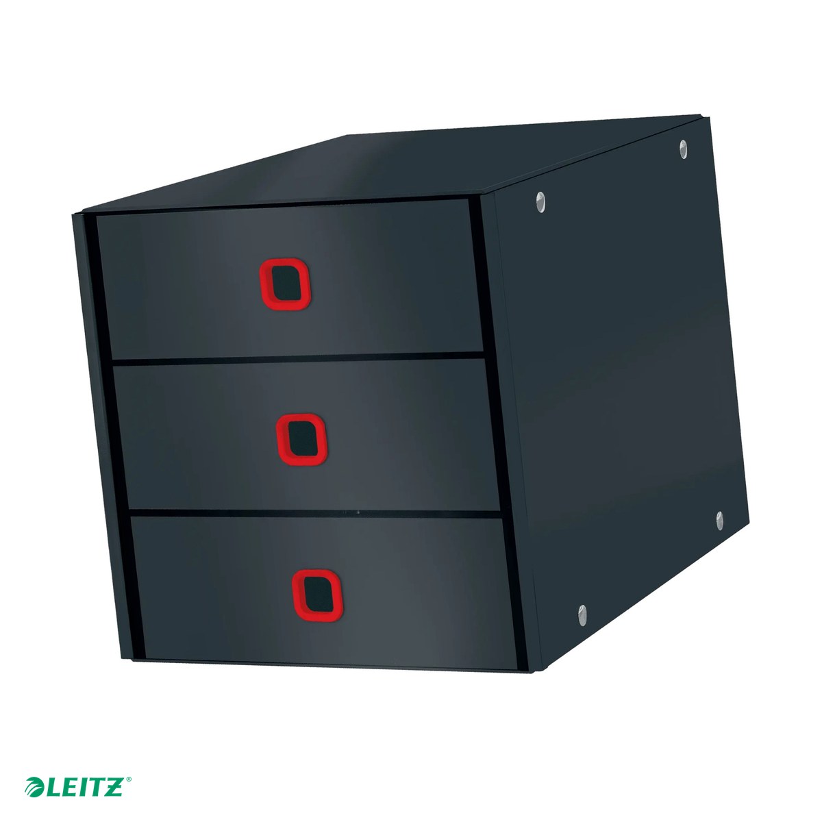 Cutii depozitare - Cabinet cu sertare Leitz Cosy Click & Store, 3 sertare, carton laminat, A4, gri Antracit