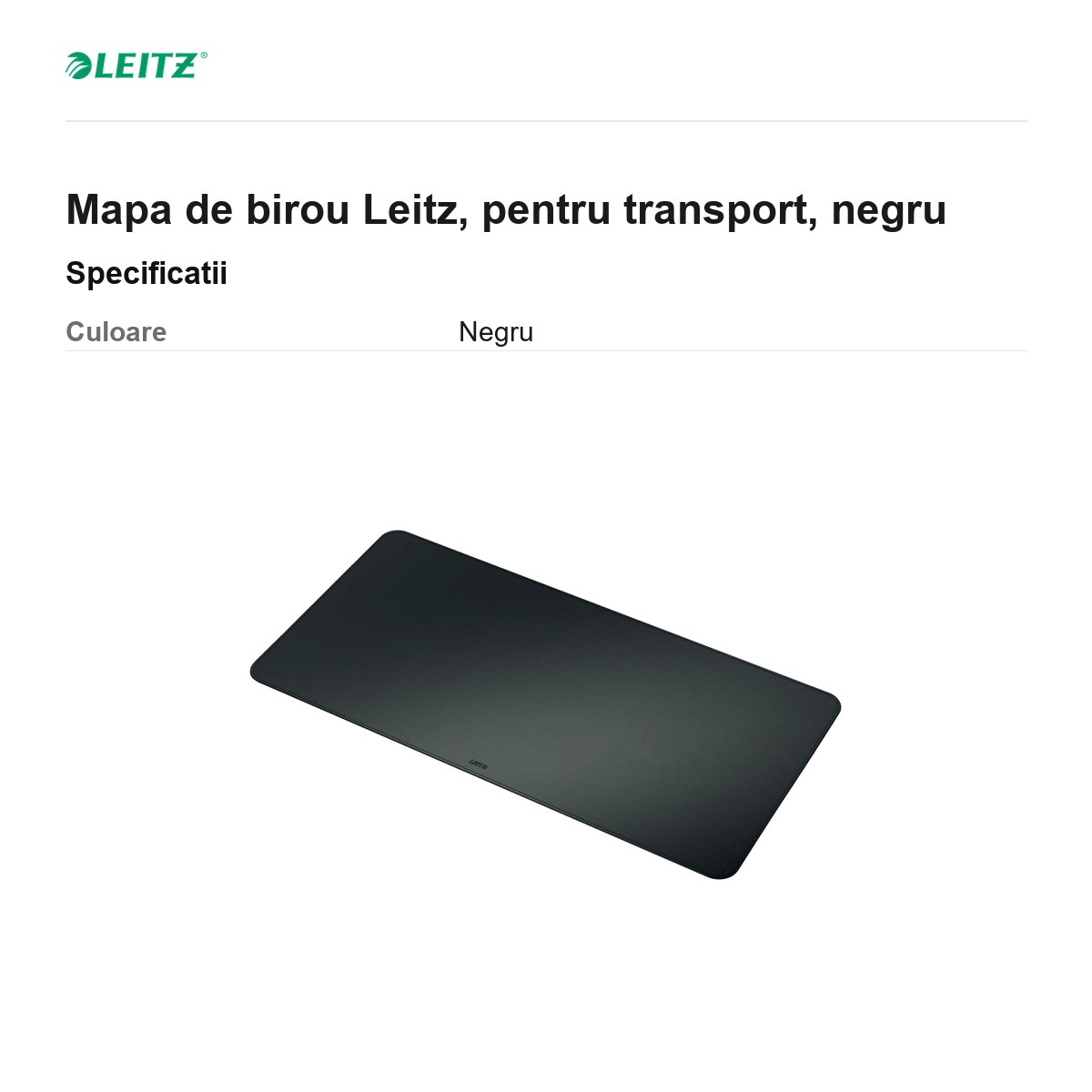 Mapa de birou Leitz, pentru transport, negru [2]
