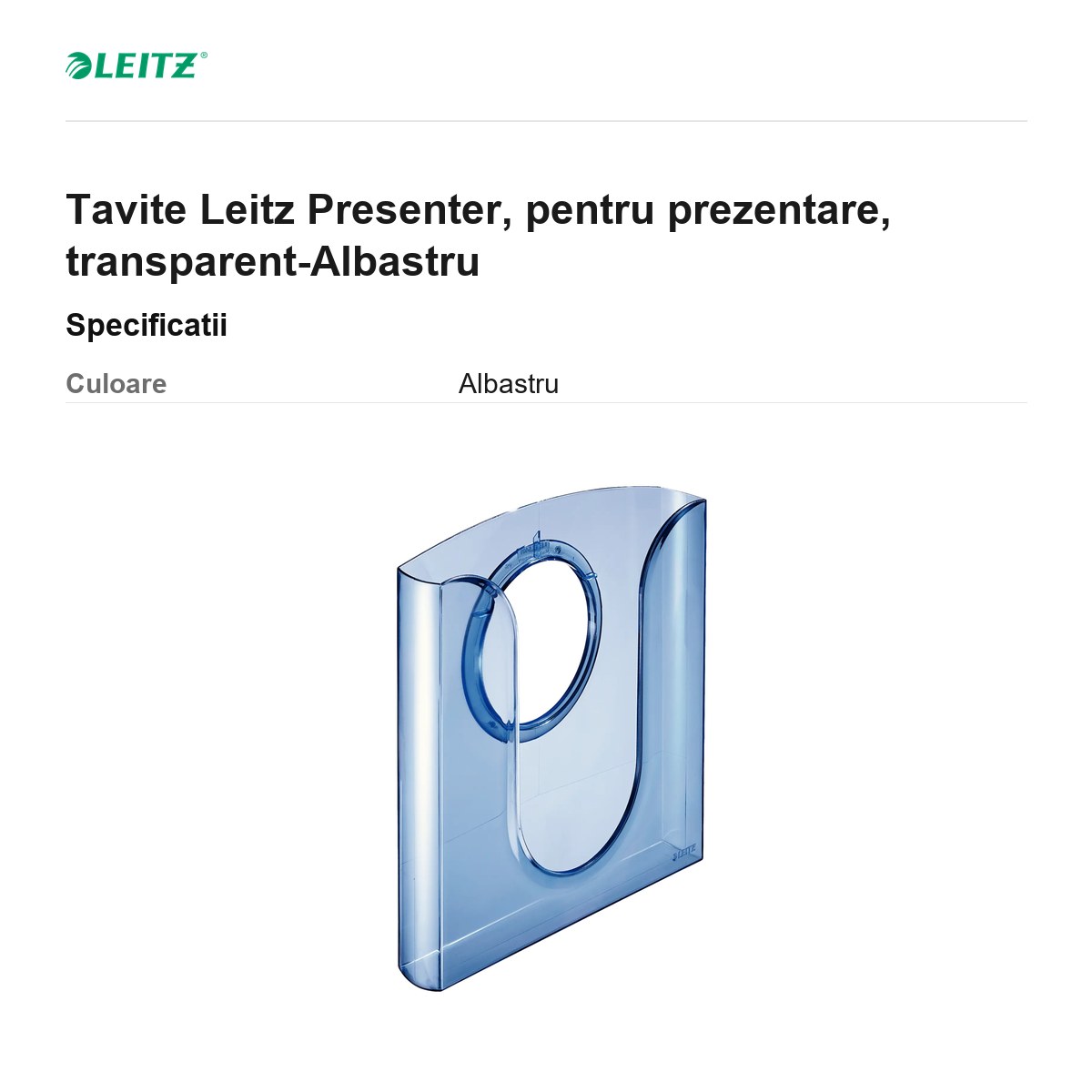 Tavite Leitz Presenter, pentru prezentare, transparent-Albastru [2]