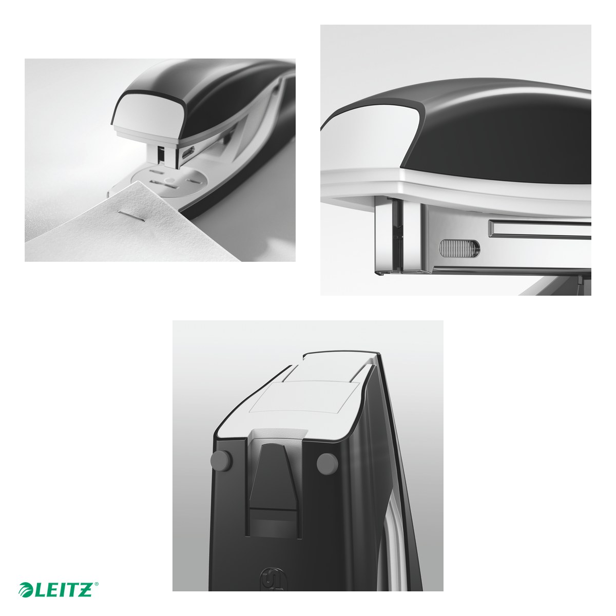 Capsator metalic Leitz 5502 NeXXt Series, capsare 30 coli, 200 capse P3 incluse, rosu deschis [3]