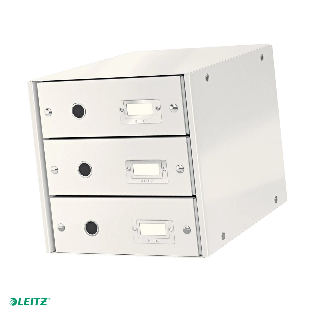 Cutii depozitare - Suport cu sertare Leitz Click & Store WOW (3 sertare), alb
