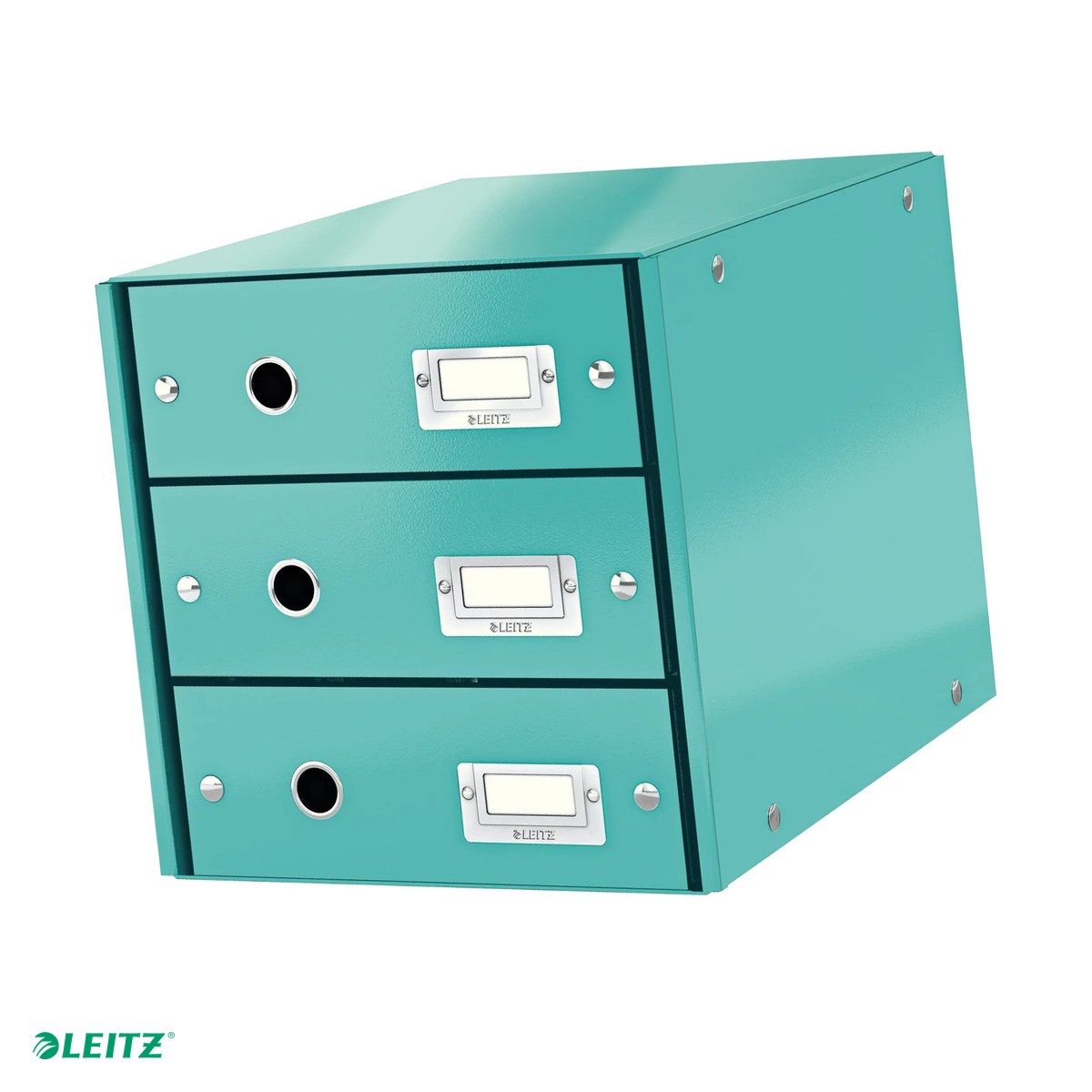 Cutii depozitare - Suport cu sertare Leitz Click & Store WOW (3 sertare), turcoaz