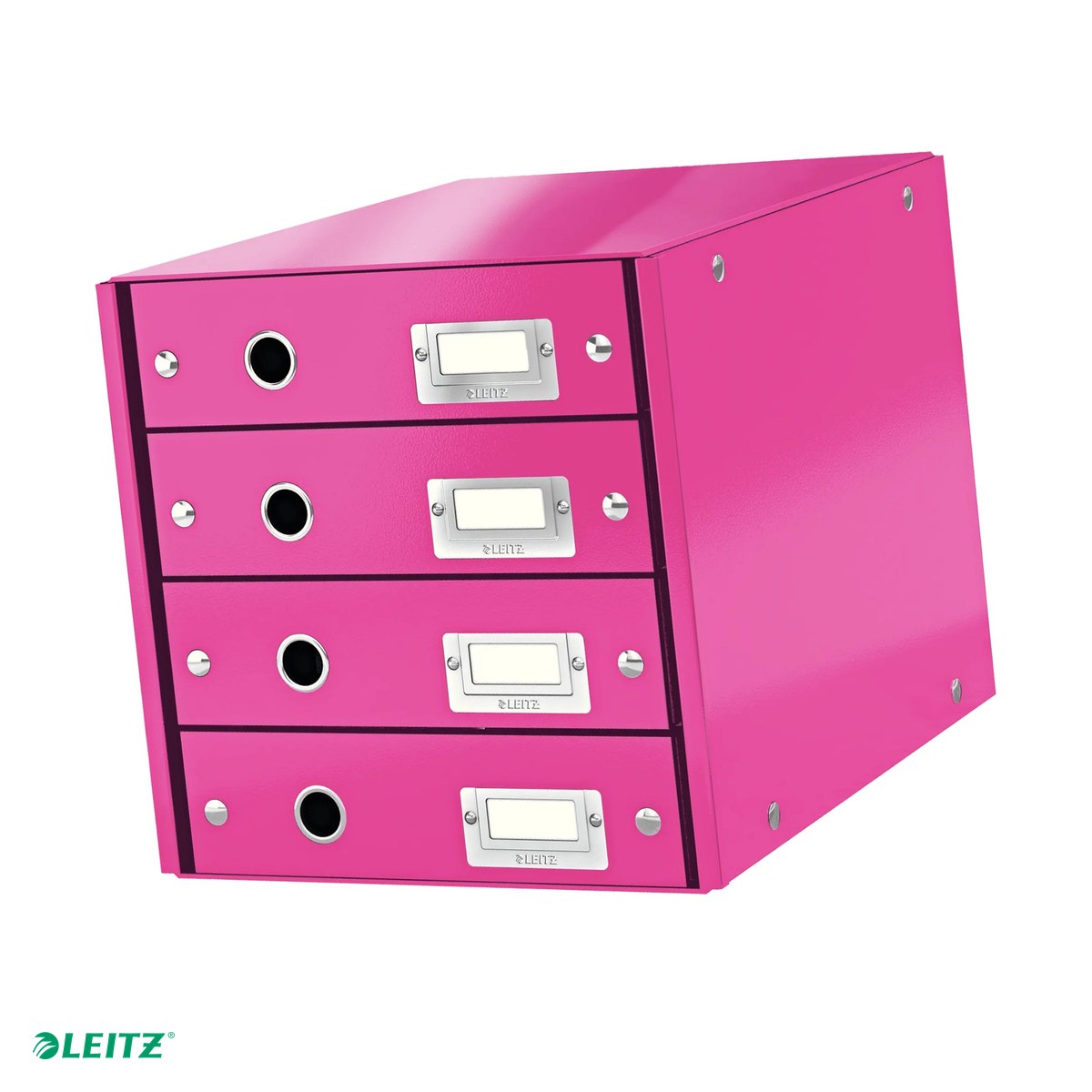Cutii depozitare - Suport cu sertare Leitz Click & Store WOW (4 sertare), roz