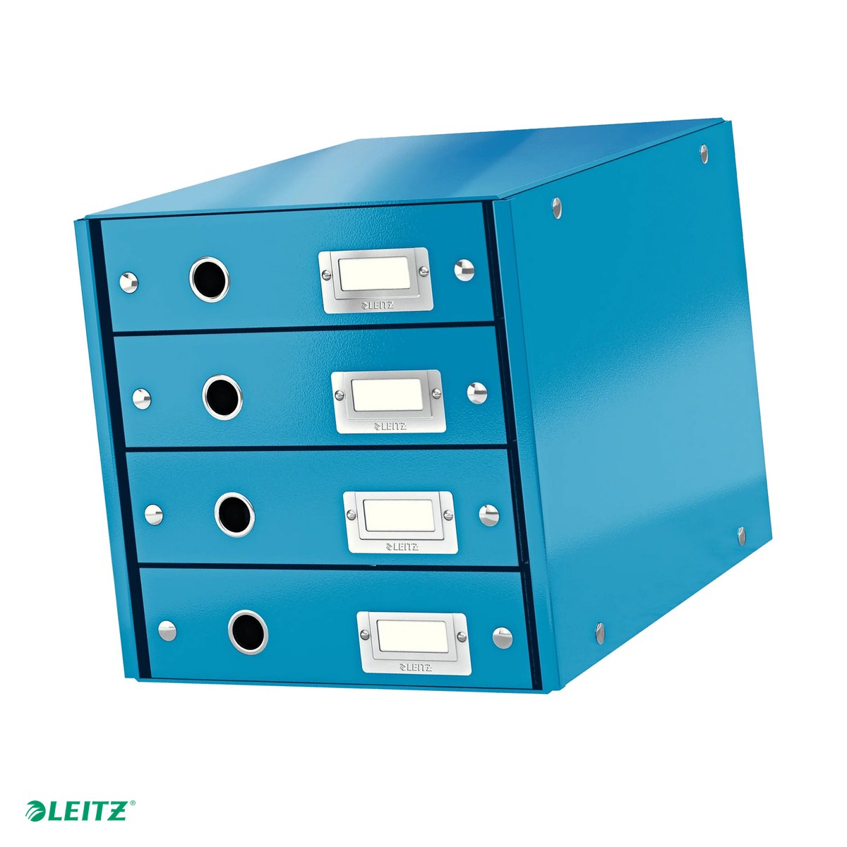Cutii depozitare - Suport cu sertare Leitz Click & Store WOW (4 sertare), albastru