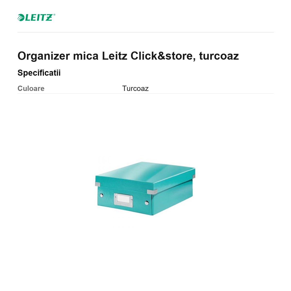 Organizer mica Leitz Click&store, turcoaz [2]