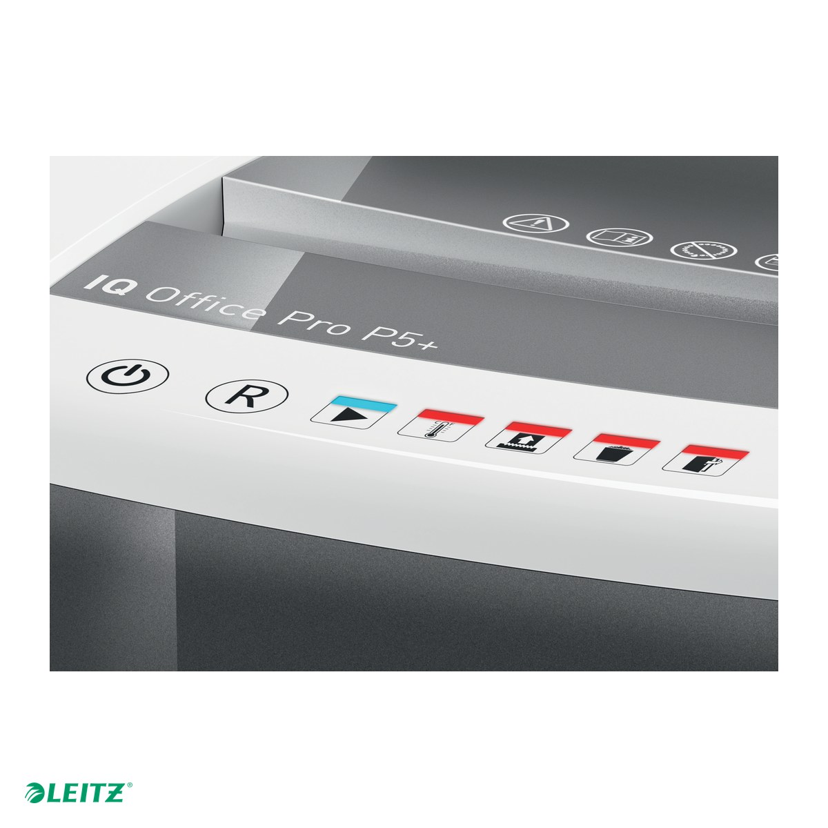 Distrugator documente manual Leitz IQ Office Pro, P5+, micro-cut (particule), taiere 7 coli, cos 30l, alb [4]