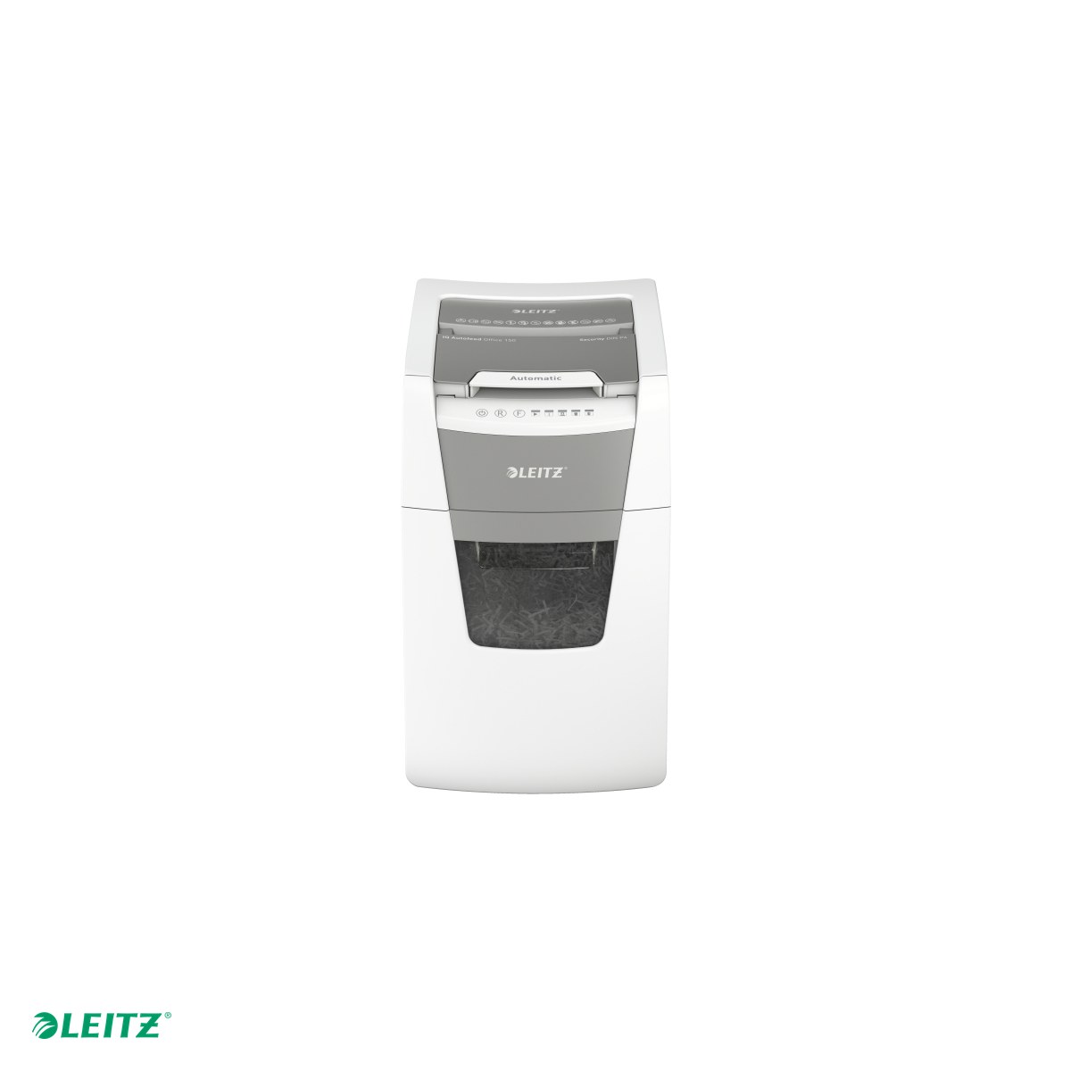 Distrugator documente automat Leitz IQ Office, P4, cross-cut (confeti), taiere 150 coli, cos 44l, alb [4]