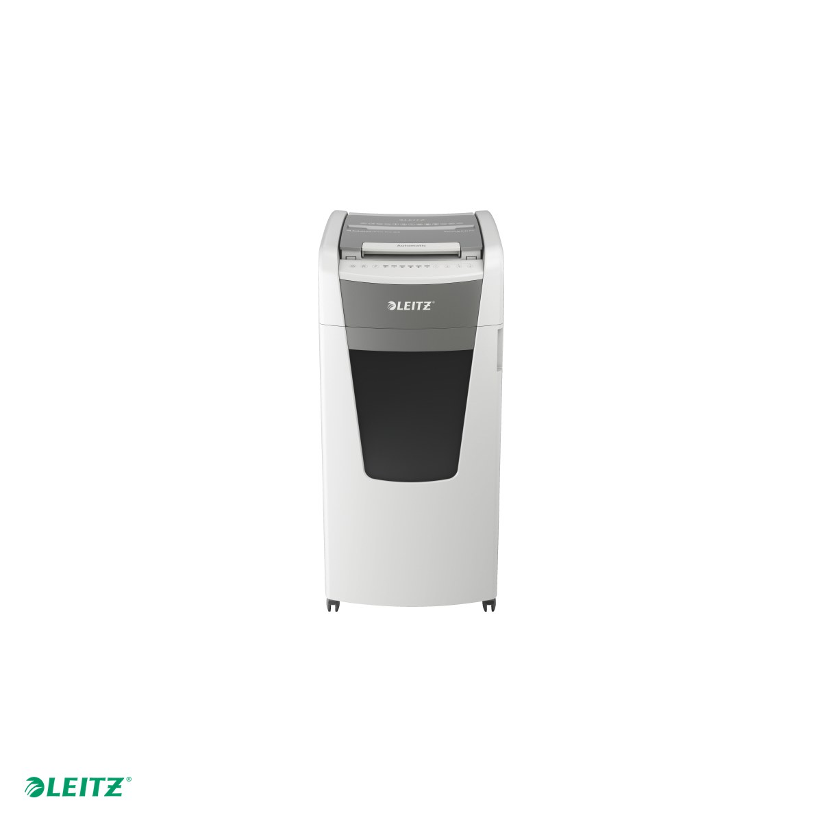 Distrugator documente automat Leitz IQ Office, P4, cross-cut (confeti), taiere 600 coli, cos 110l, alb [4]