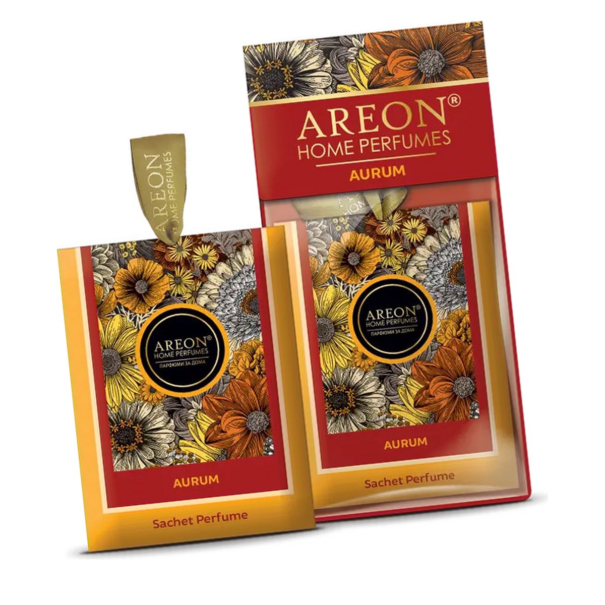 Odorizante camera - Odorizant saculet parfumat Areon Premium Aurum, improspateaza aerul si elimina mirosurile neplacute, parfum de lunga durata