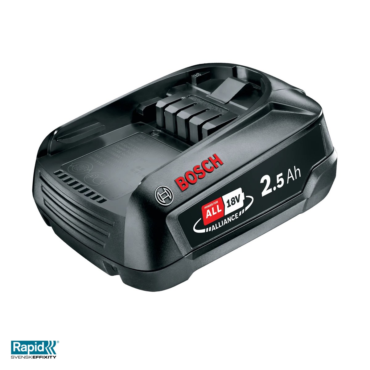 Energy - Baterie reincarcabila Rapid Power For All Alliance 18 V 2.5 Ah, litiu-ion fara efect de memorie, compatibila cu unelte P4A 18 V, 52x140x81 mm