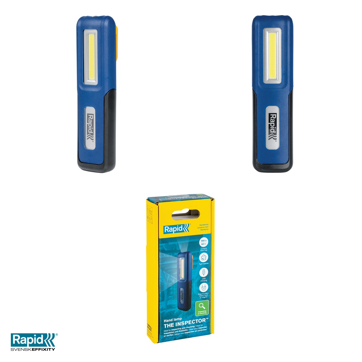 Lanterna LED Rapid The Inspector 2 in 1, 150 lumeni frontal si 50 lumeni superior, magnet si carlig, incarcare USB-C, IP42, 42x154x28 mm [5]