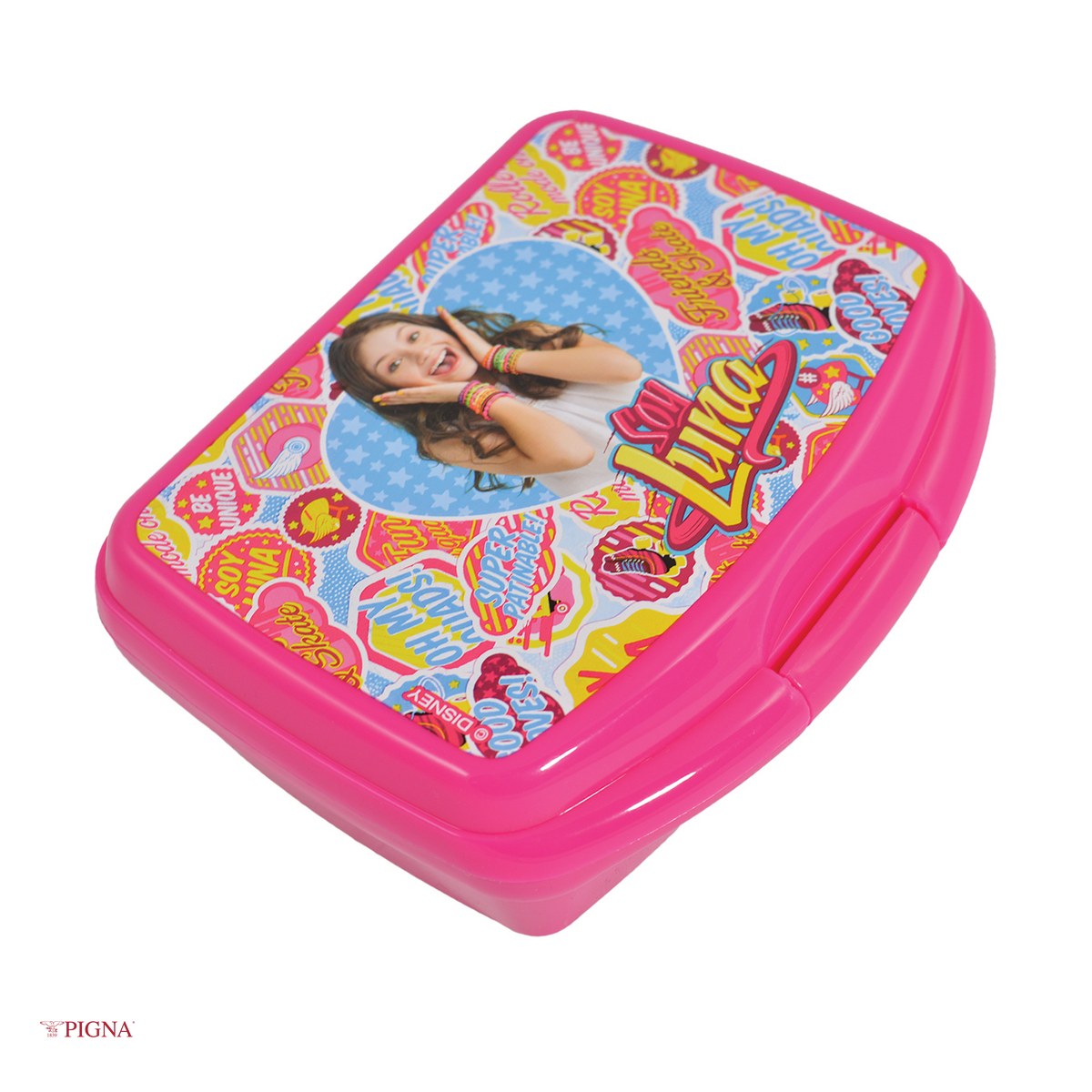 Cutii pentru alimente - Cutie sandwich Pigna Soy Luna, 19.5x13.5x4 cm, roz
