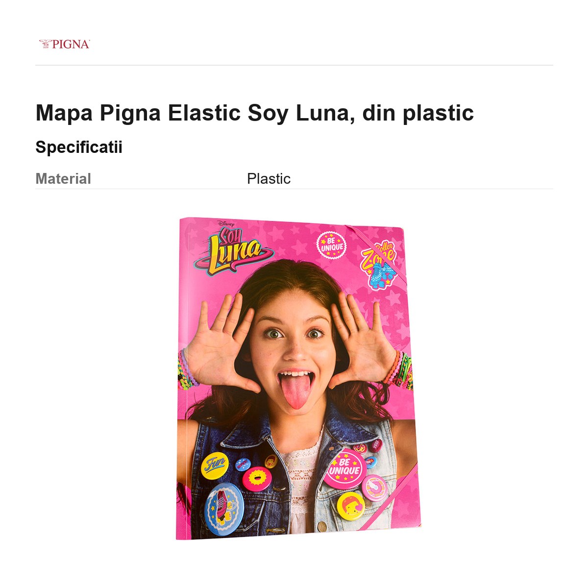 Mapa Pigna Elastic Soy Luna, din plastic [2]